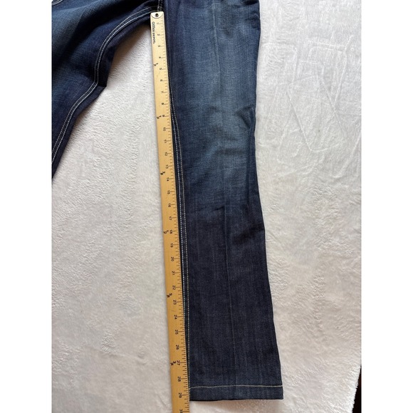 William‎ Rast Bootcut Jeans Womans 27 Flared Denim Pants Blue Dark Wash Casual - Picture 10 of 11